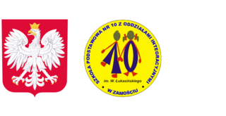 Logo Szkoły Podstawowej nr 10 z Oddziałami Integracyjnymi w Zamościu