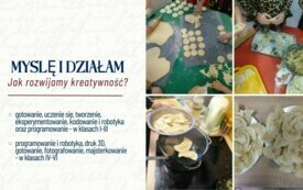 Na zdjęciu prezentacja działań szkoły.