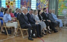 Na zdjęciu goście rozpoczęcia roku szkolnego.