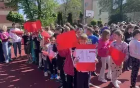 Na zdjęiu prace dzieci.