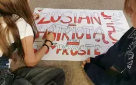 Na zdjęiu prace dzieci.