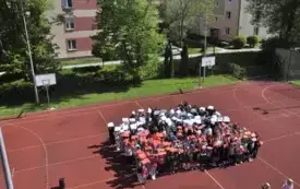 Na zdjęiu prace dzieci.