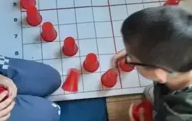 Na zdjęiu prace dzieci.