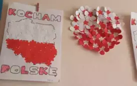 Na zdjęiu prace dzieci.
