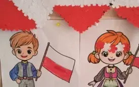 Na zdjęiu prace dzieci.