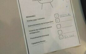 Zdjęcie przedstawia kartę pracy ucznia.