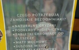 Na zdjęciu dzieci czytają tekst apelu.