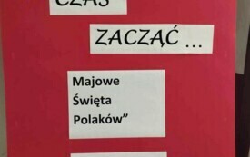 Na zdjęciu plakat promujący projekt społeczny.