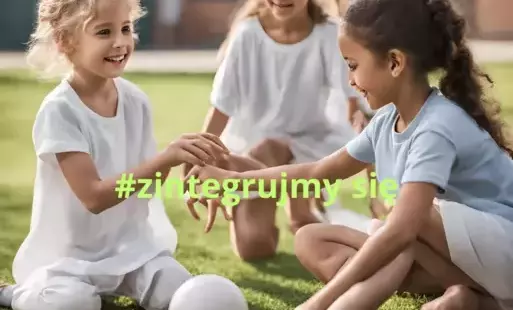 Na zdjęciu dziewczynki bawią się
