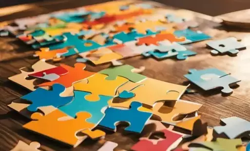 Na zdjeciu puzzle