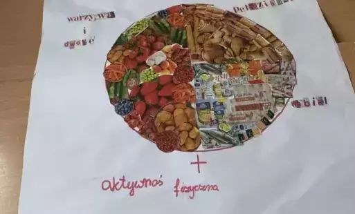 Na zdjęciu zdrowy talerz