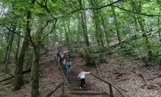 Na zdjęciu wędrówka.