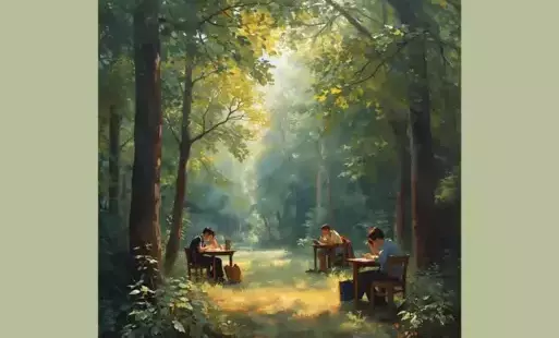 Na zdjęciu zielona szkoła