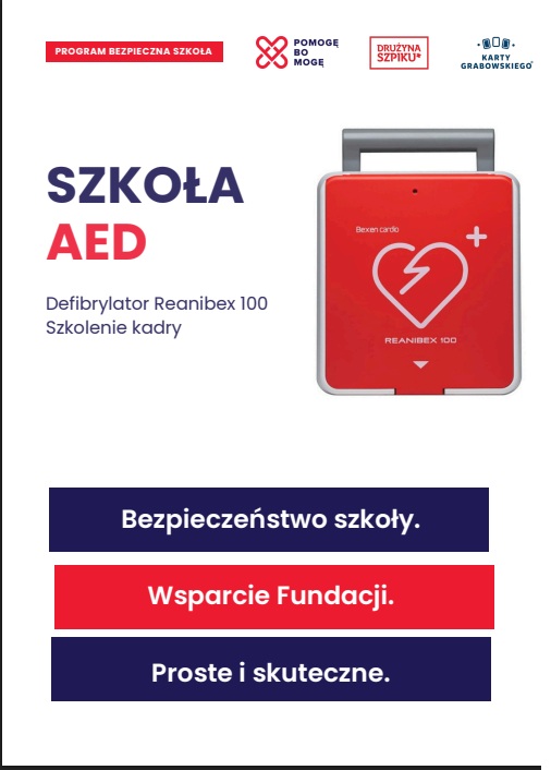 Na zdjeciu plakat aed