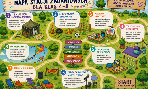 Na zdjęciu stacje
