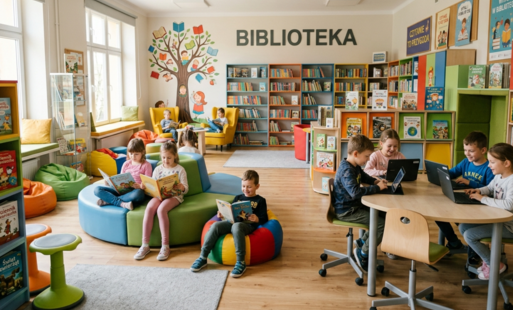 na zdjeciu biblioteka.
